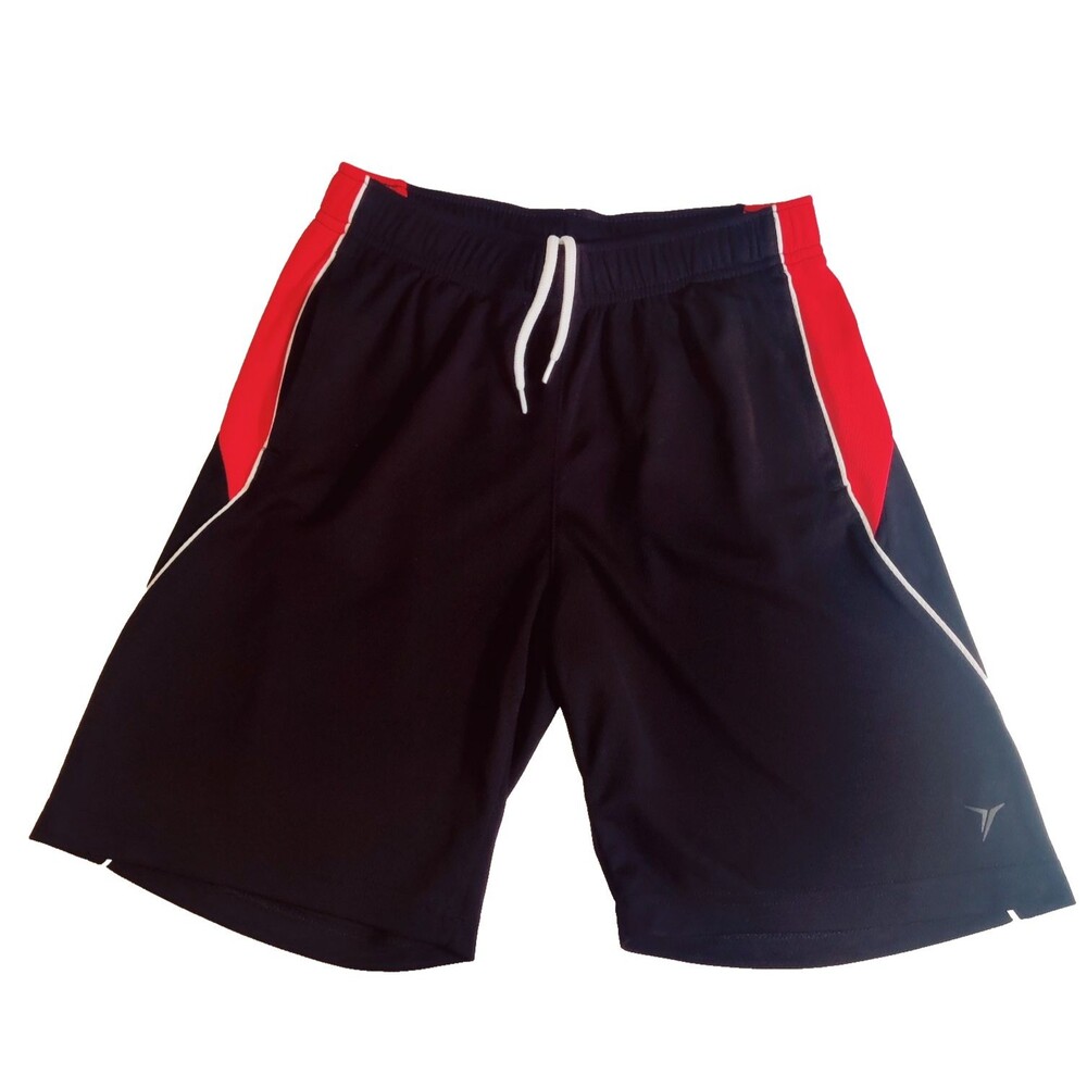 Old Navy Boys Active Wear Shorts Training Black Red Size 10-12 Drawstring